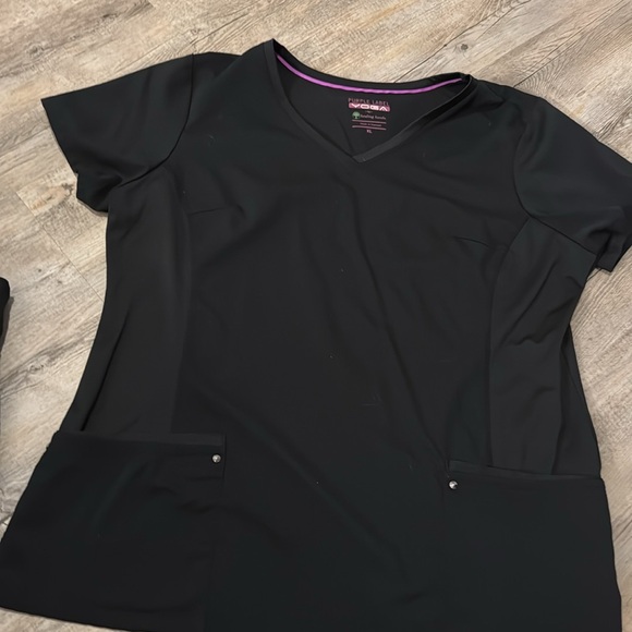 PURPLE LABEL YOGA BY HEALING HANDS SET BLACK Size: XL & 2X - Picture 4 of 7